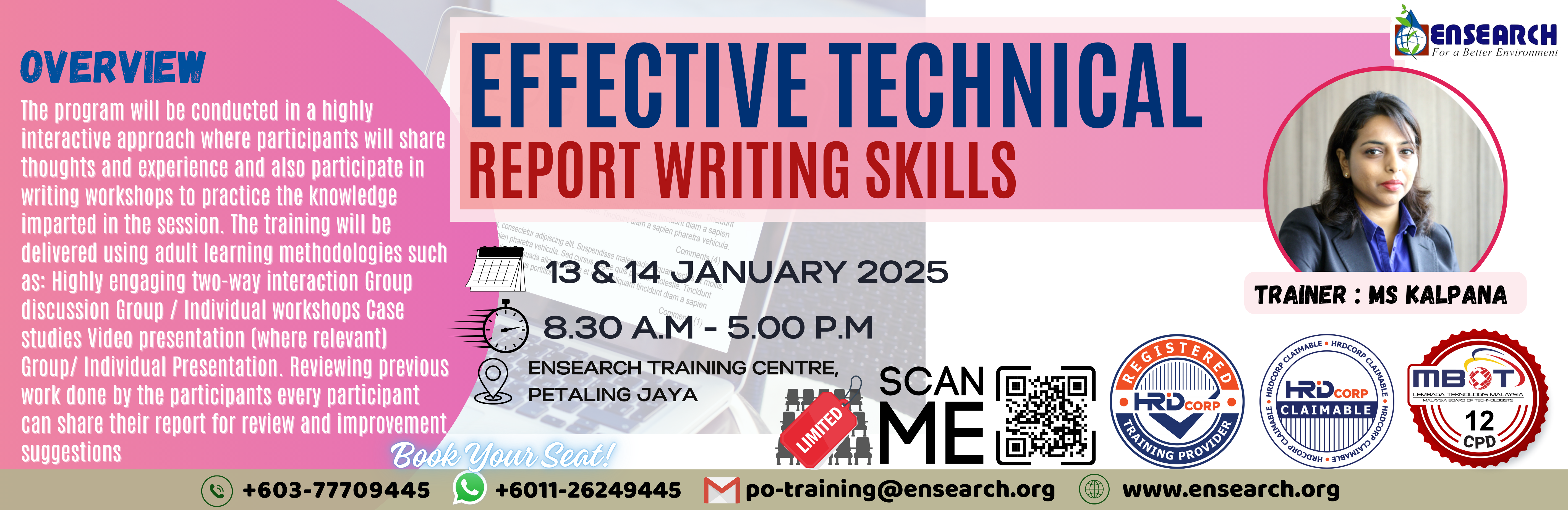 Banner_Training on Technical Report Writing Skills_27122024